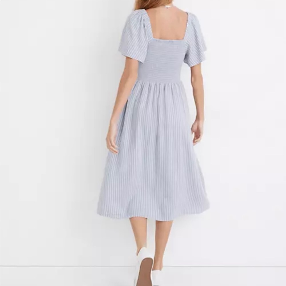 Madewell Lucie Linen Blend Midi Dress XL